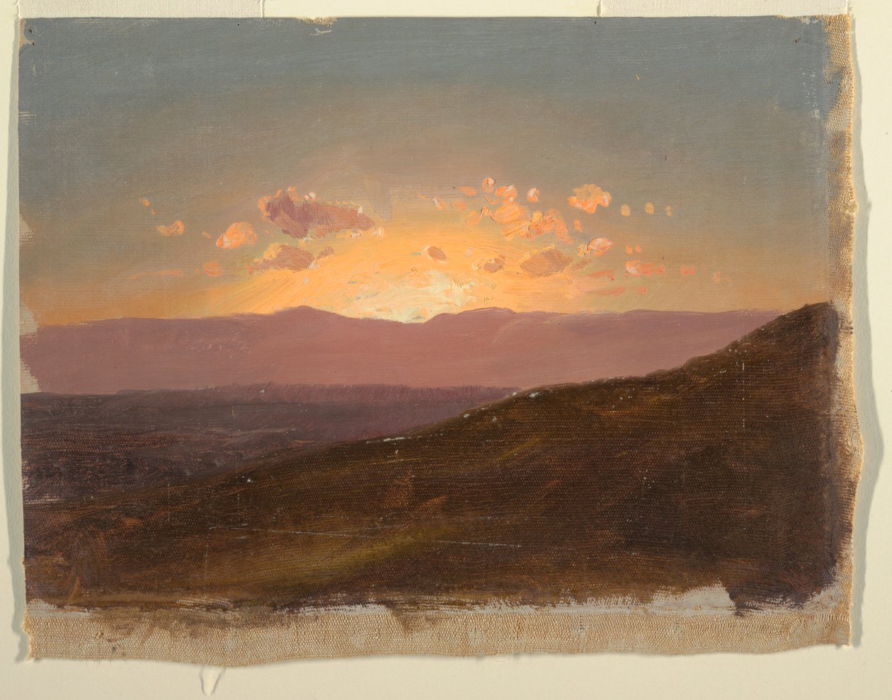 Tegning, kigger ud over Hudson Valley, 14. august 1867  af Frederic Edwin Church