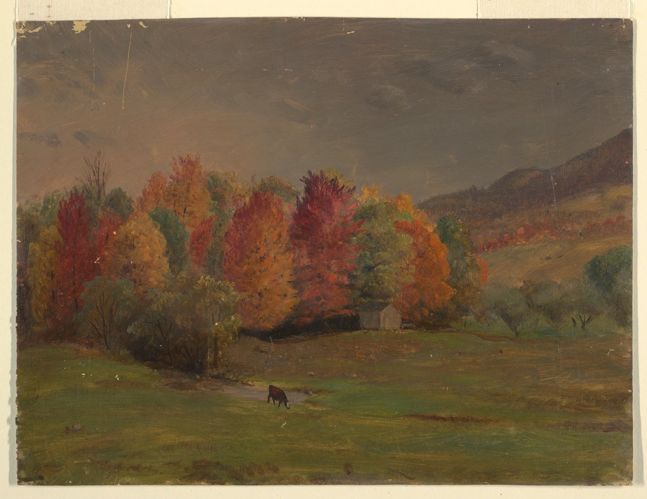 Tegning, Maine eller Canadas kyst, ca. 1845 af Frederic Edwin Church