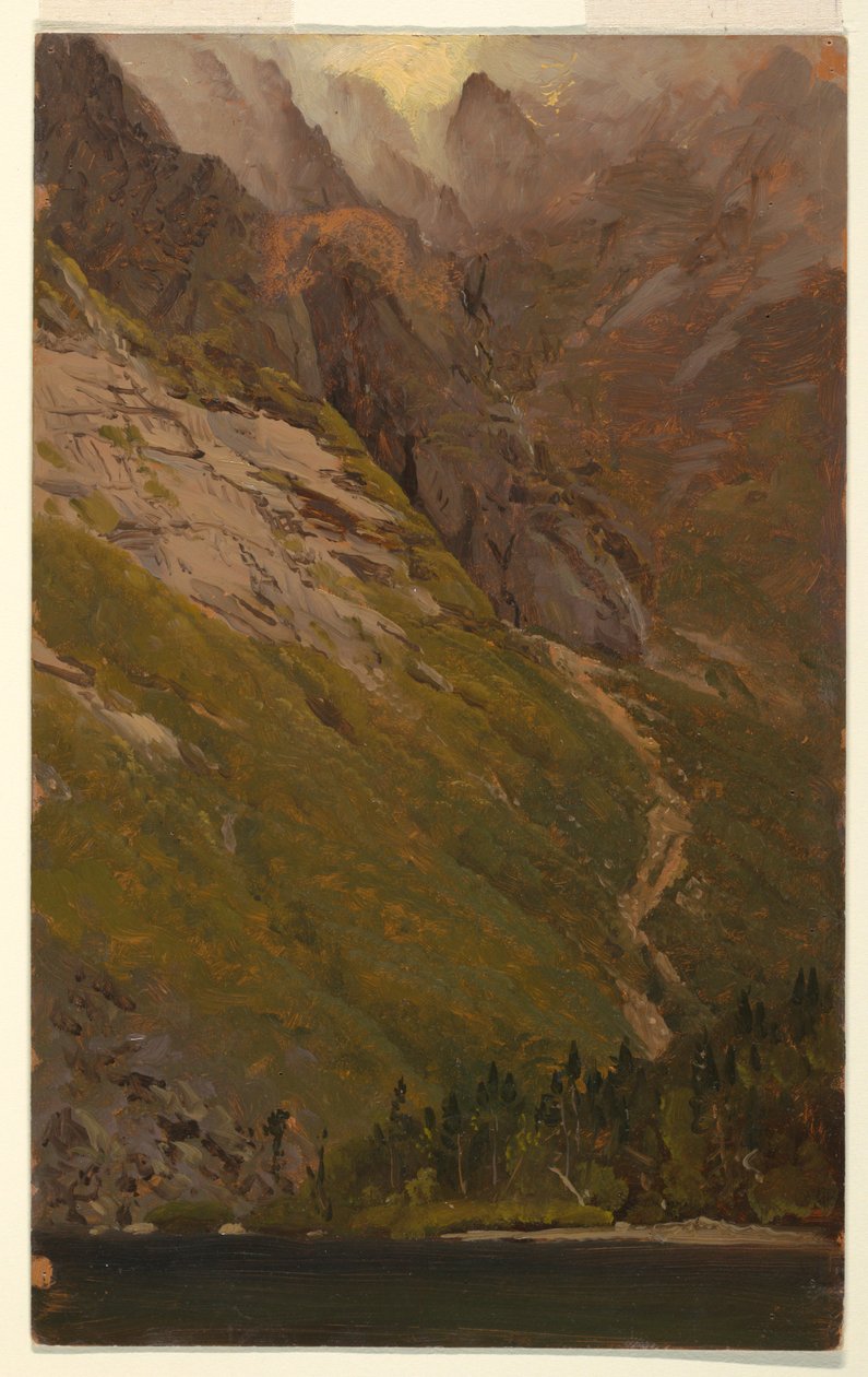 Tegning, Mt. Katahdin, Great Basin, før 1878 af Frederic Edwin Church