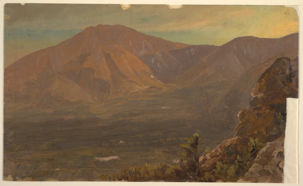 Tegning, Katahdin-bjerget og Turner, 1860-78 af Frederic Edwin Church