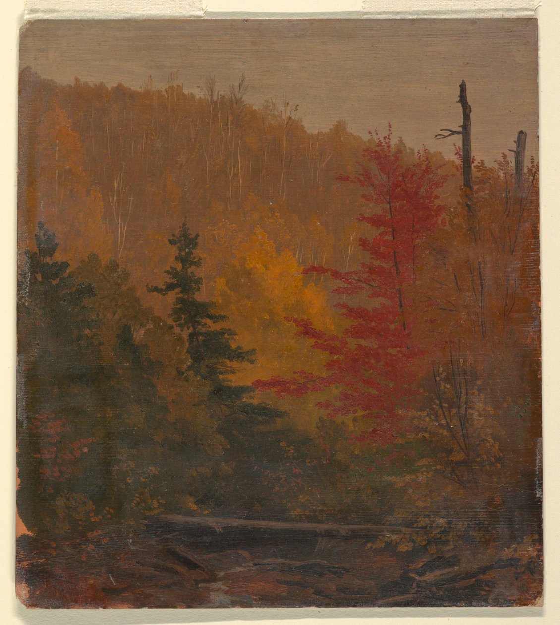 Tegning, sandsynligvis nær Katahdin, efterår, 1865-70 af Frederic Edwin Church