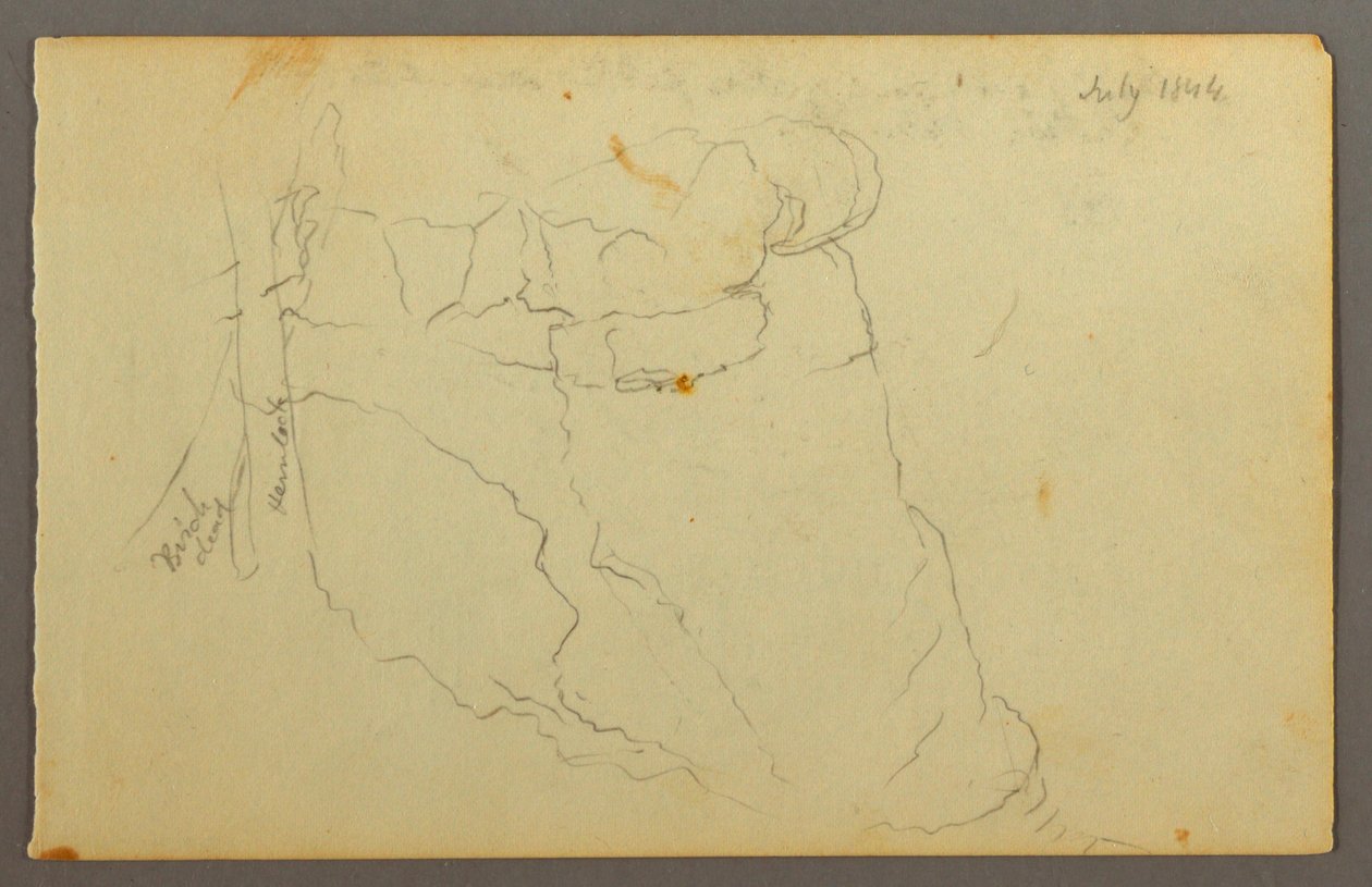 Tegning, klipper, 1844 af Frederic Edwin Church