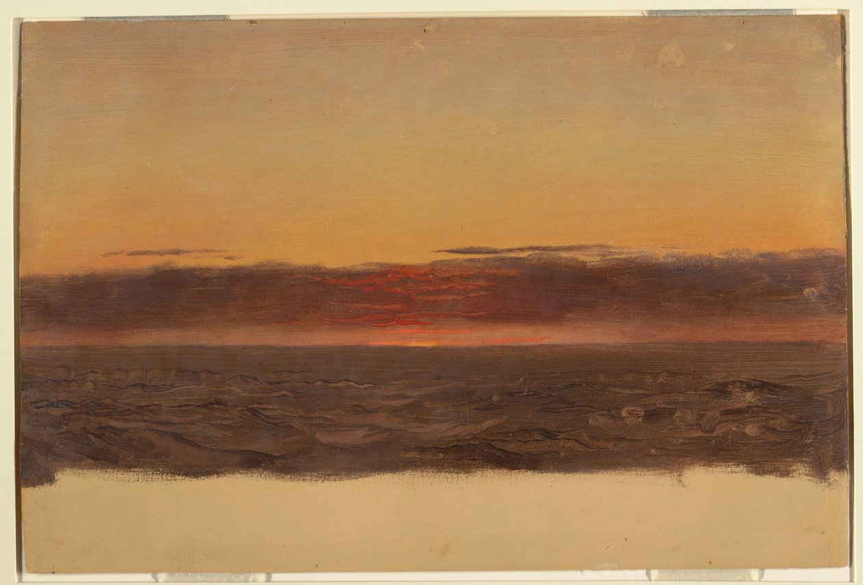 Tegning, havlandskab, 1859 af Frederic Edwin Church