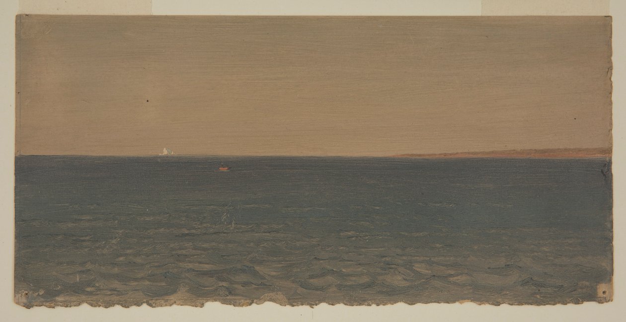 Tegning, Havbillede med isbjerg, 1859 af Frederic Edwin Church