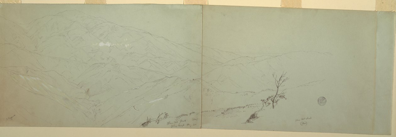 Tegning, skitser, Bloxburgh, Jamaica, 1865 af Frederic Edwin Church