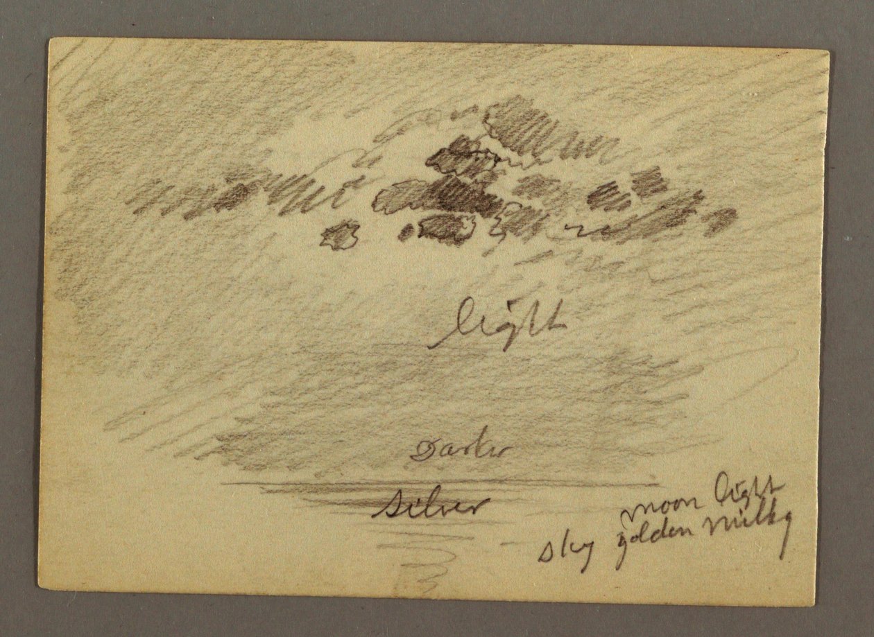 Tegning, Skitser fra Mellemøsten, herunder Suezkanalen, januar 1868 af Frederic Edwin Church