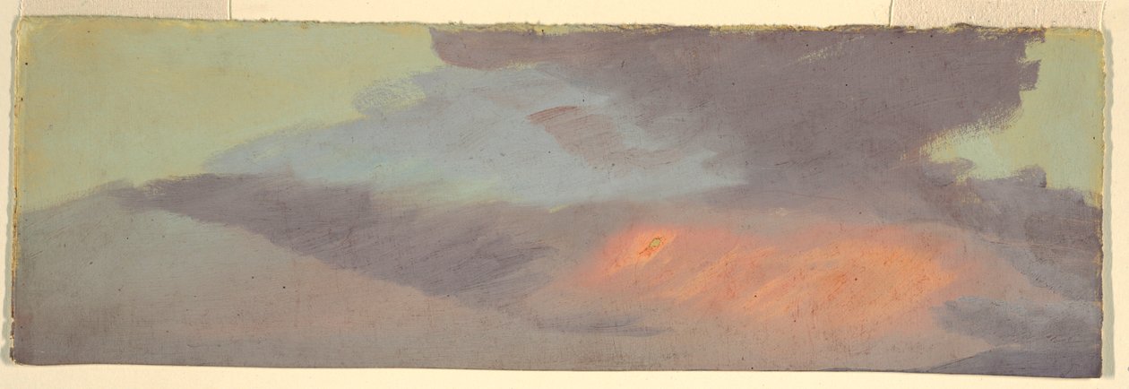 Tegning, Studie af solnedgangssky, ca. 1880 af Frederic Edwin Church
