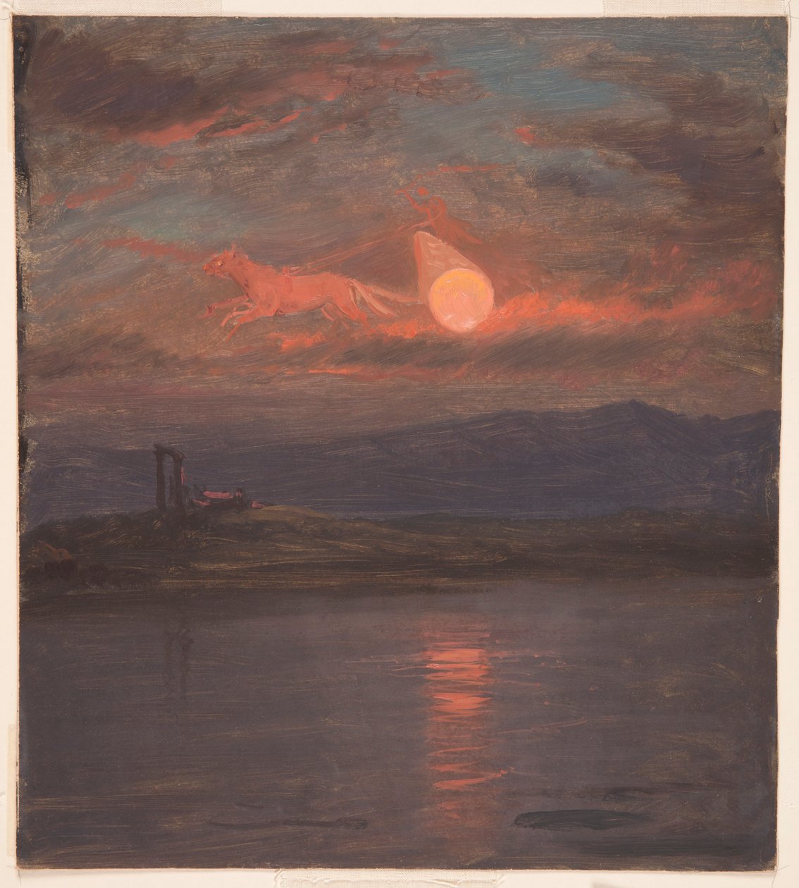 Tegning, The Chariot of the Sun Fantasy, sandsynligvis 1868-69 af Frederic Edwin Church
