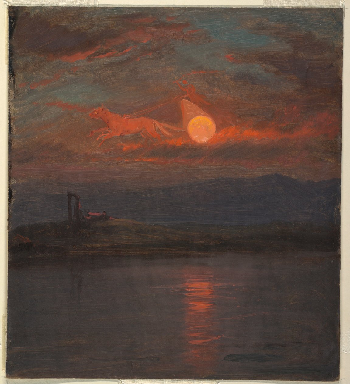 Tegning, The Chariot of the Sun Fantasy, sandsynligvis 1868-69 af Frederic Edwin Church