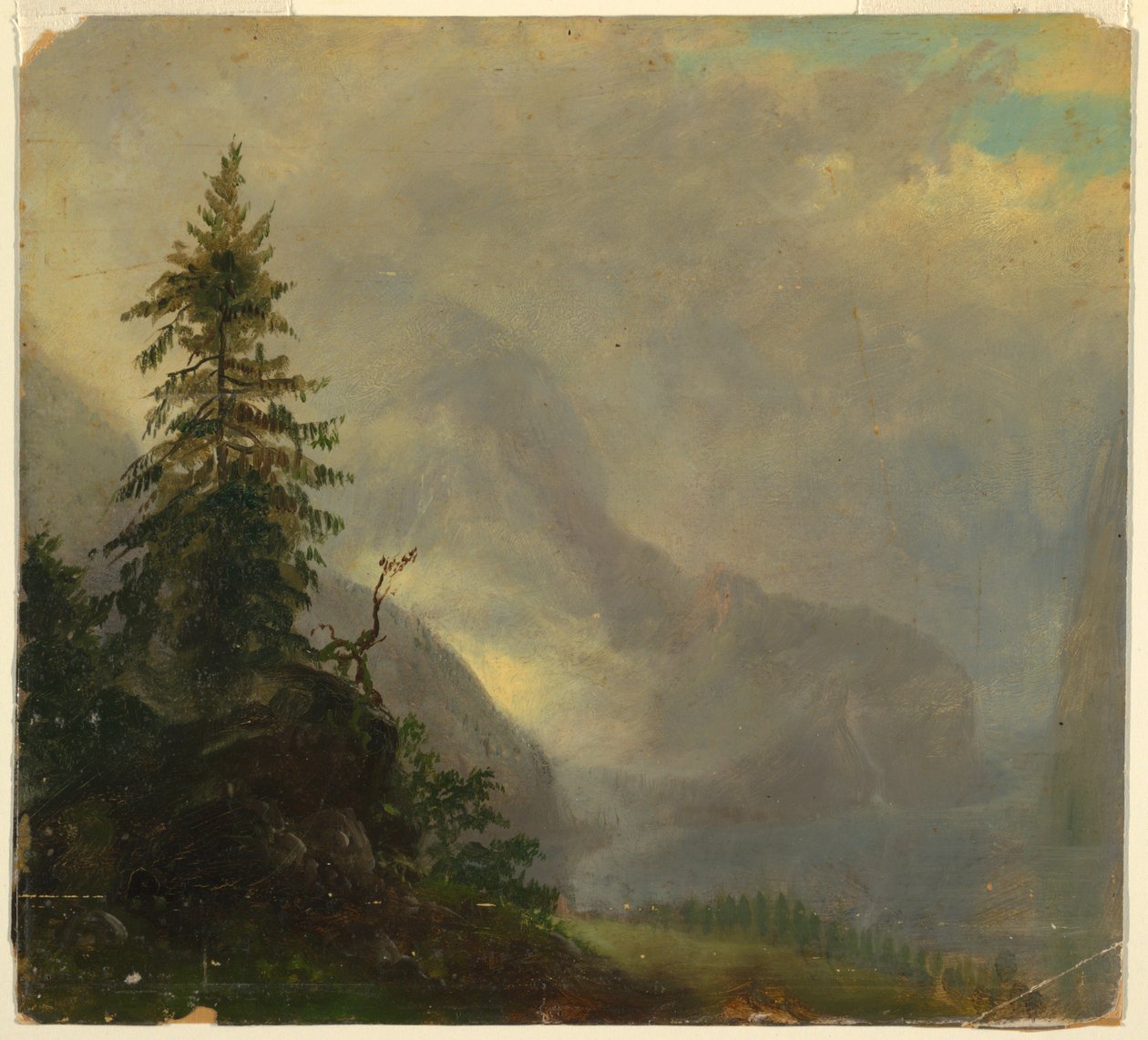 Tegning, Koenigsee, nær Berchtesgeden, Bayern, 1868 af Frederic Edwin Church