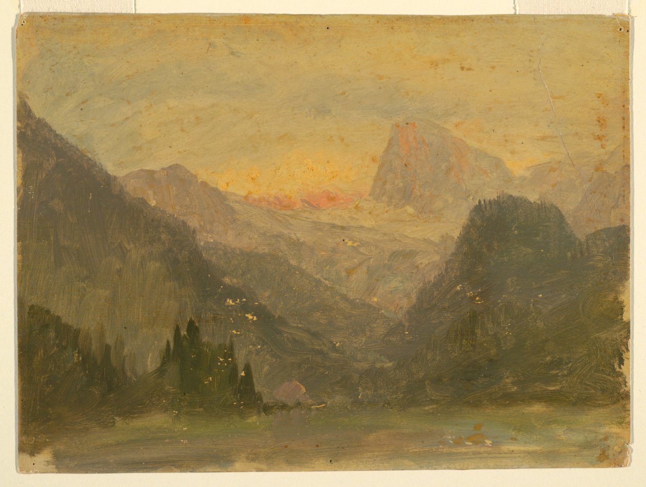 Tegning, Watzmann, nær Berchtesgaden, 1868 af Frederic Edwin Church