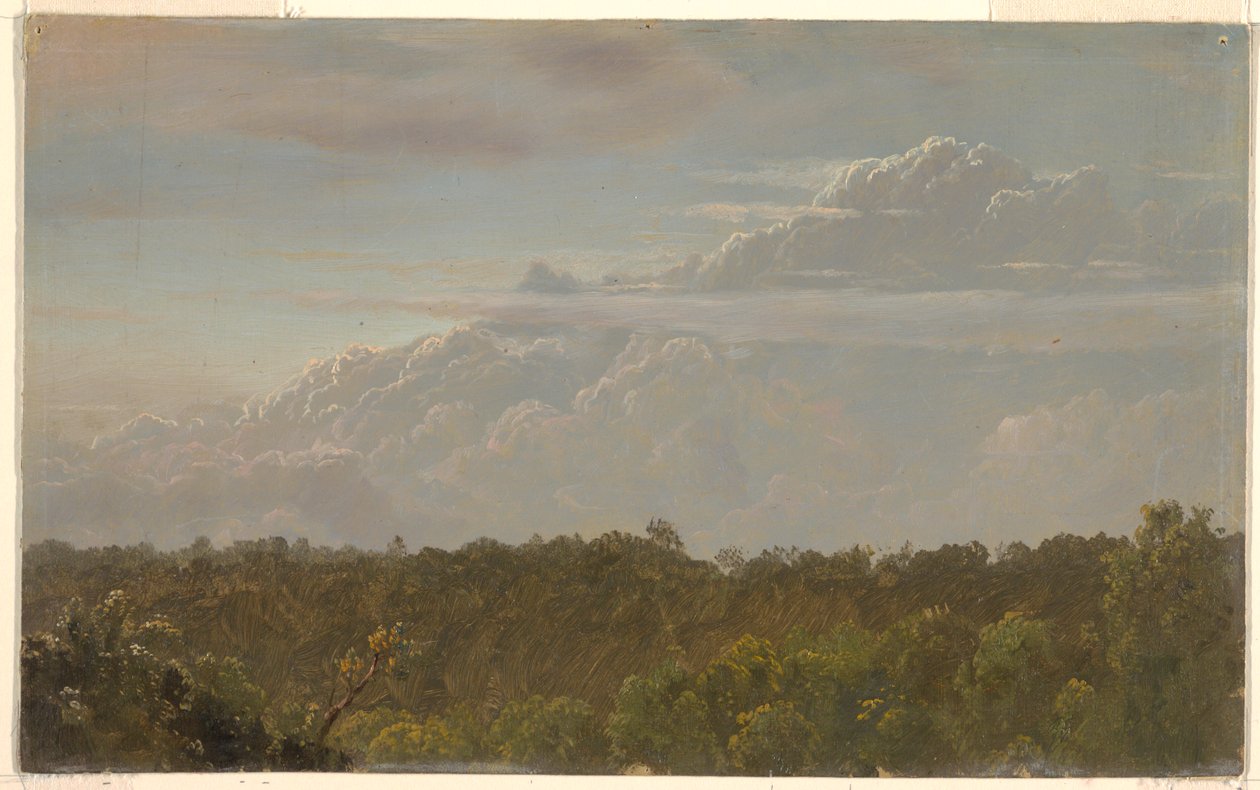Tegning, Tordenskyer, Jamaica, august 1865, 1865 af Frederic Edwin Church