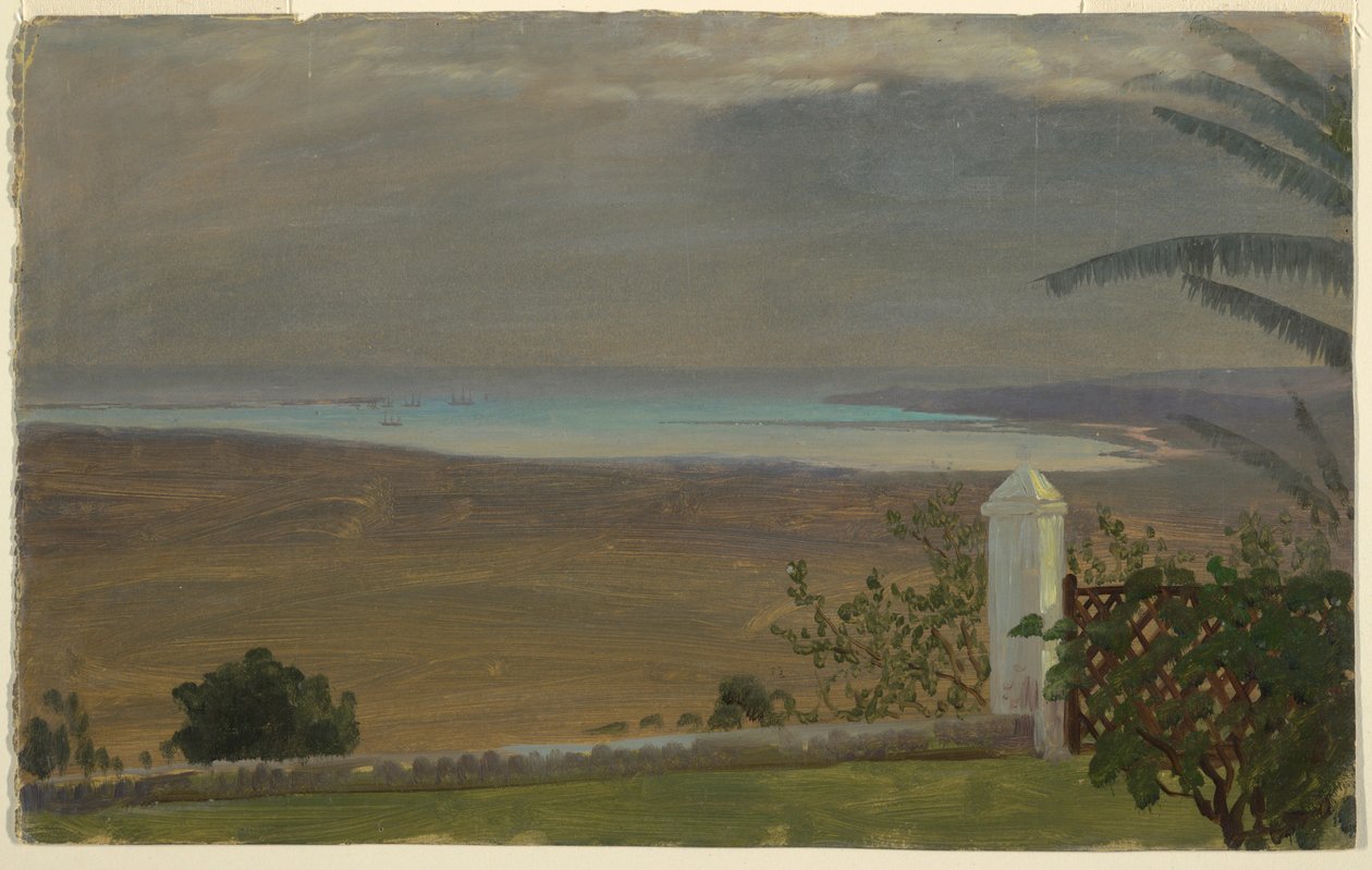 Tegning, Udsigt over havet, 1865 af Frederic Edwin Church