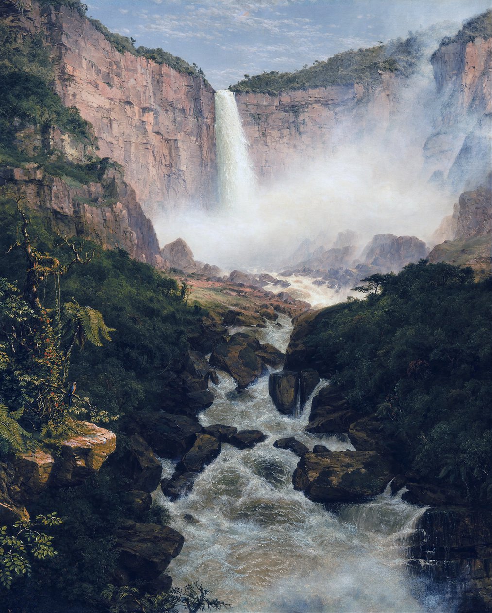 Frederic Edwin Church - Tequendamas fald nær Bogota, New Granada af Frederic Edwin Church
