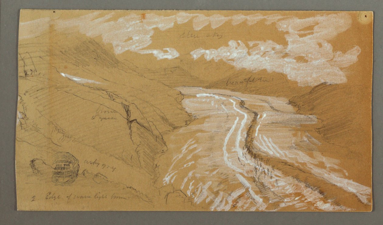Great Aletsch Glacier, Berner Alperne, Schweiz af Frederic Edwin Church