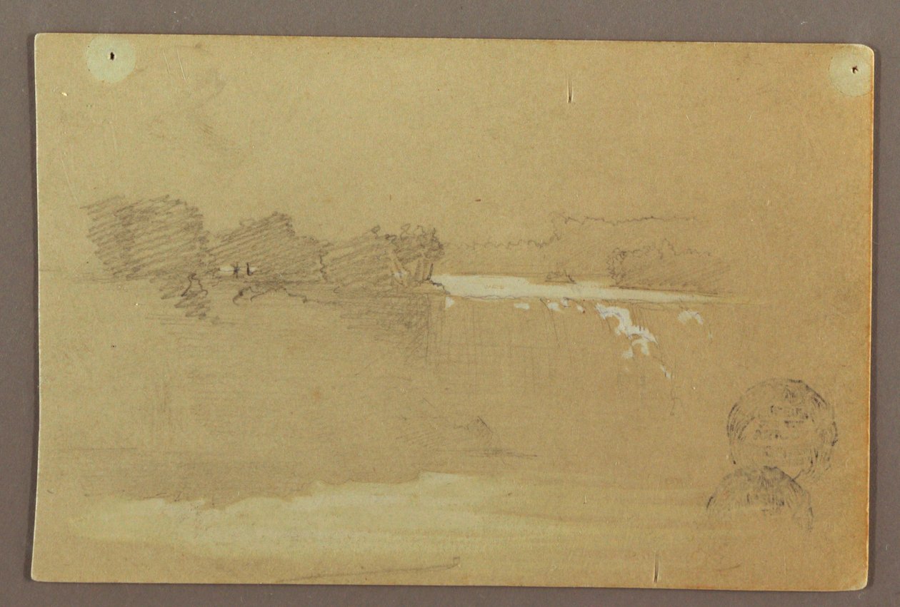 Hennequin Point og American Falls, Niagara-floden af Frederic Edwin Church