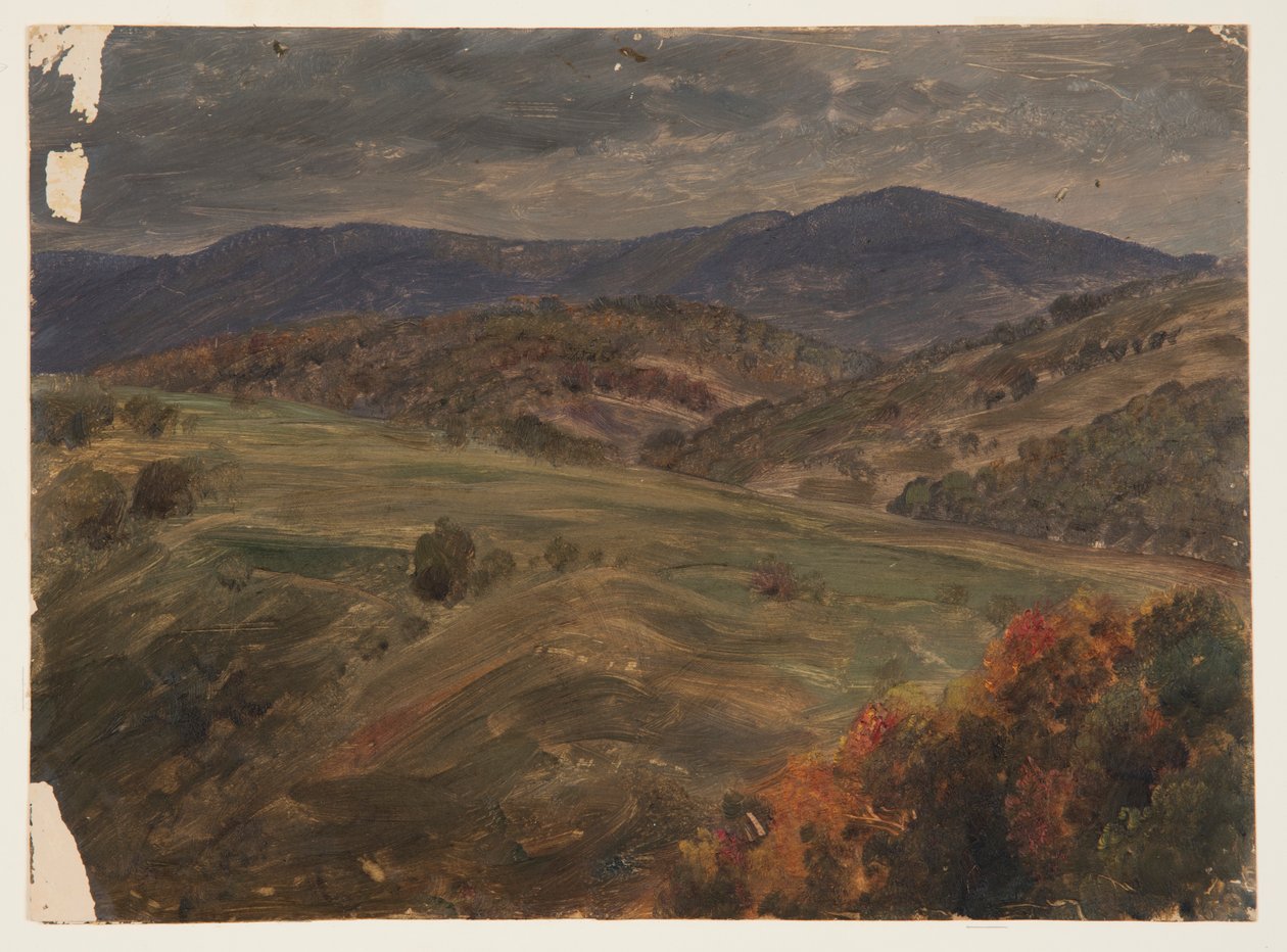 Bakket landskab, tidligt efterår af Frederic Edwin Church