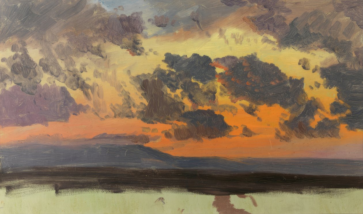 Himmel ved solnedgang, Jamaica, Vestindien. af Frederic Edwin Church