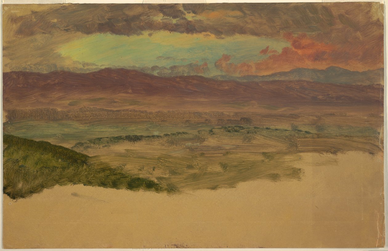 Hudson Valley Landskab af Frederic Edwin Church