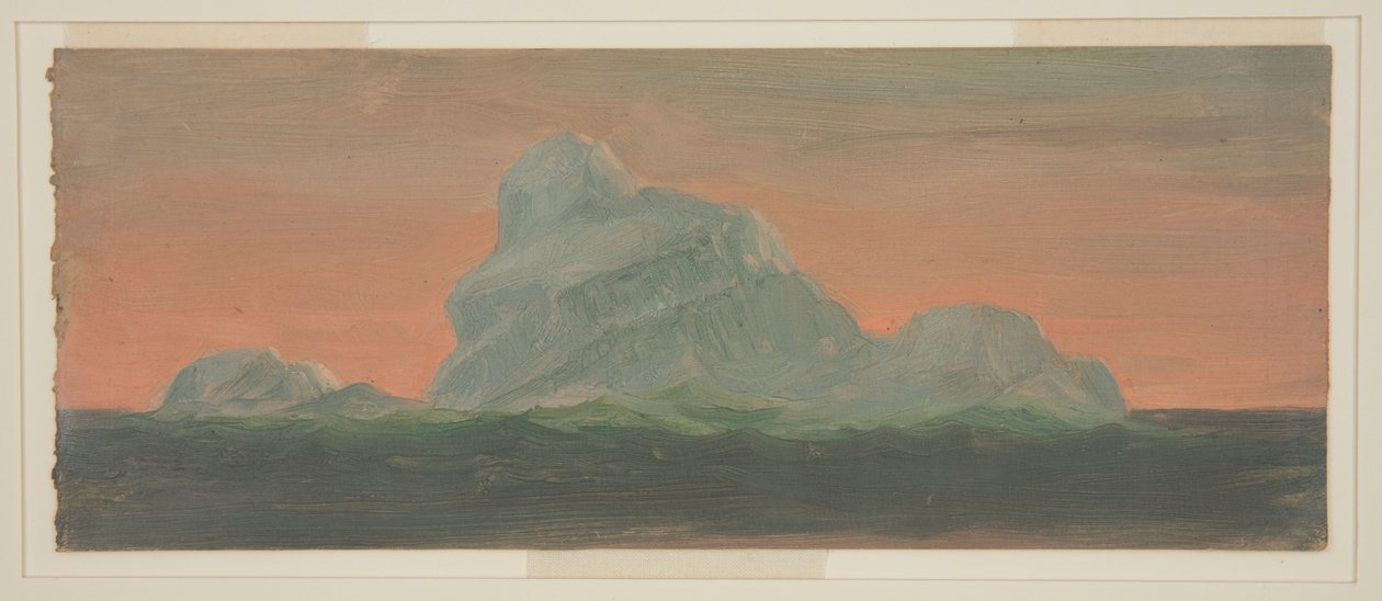 Isbjerg mod aftenhimmel af Frederic Edwin Church