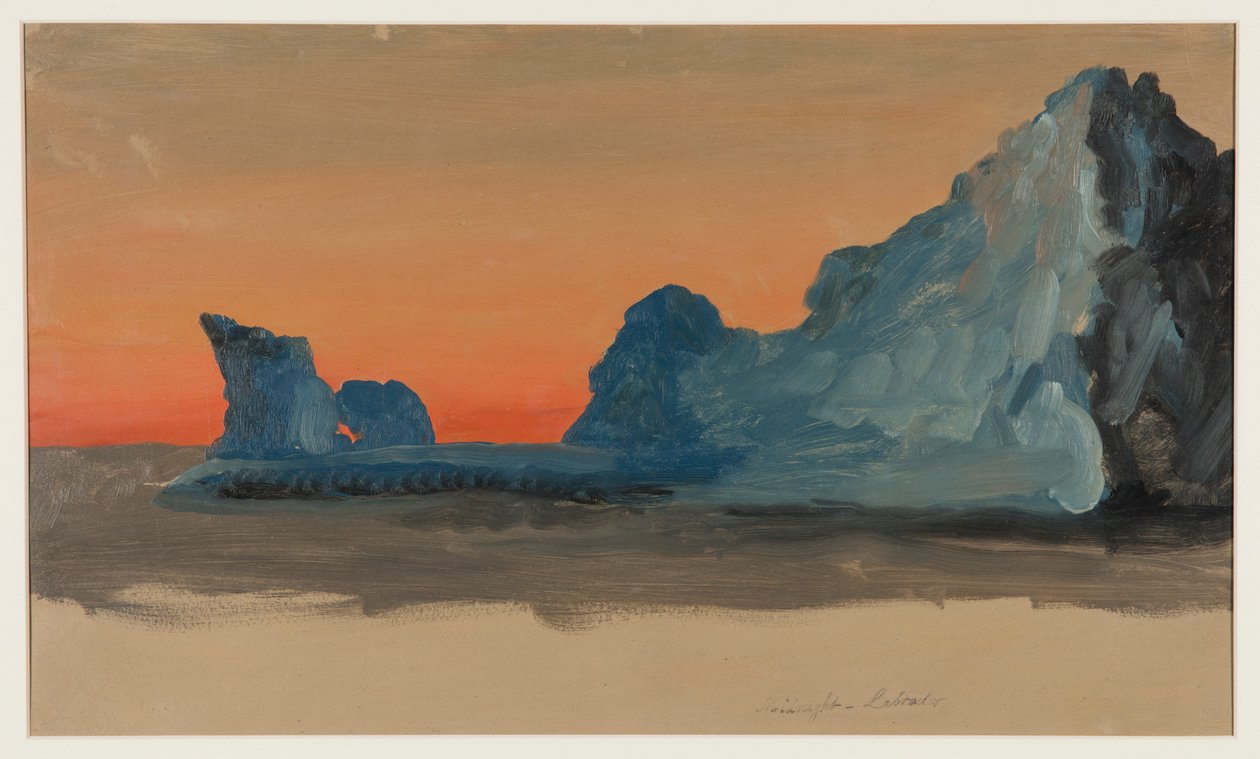 Isbjerge ved midnat, Labrador af Frederic Edwin Church