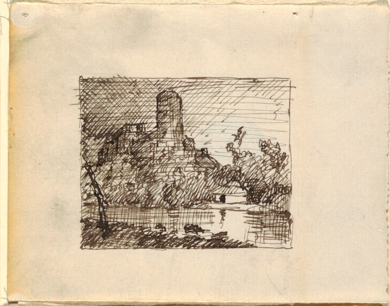 Imaginært Landskab med af Frederic Edwin Church