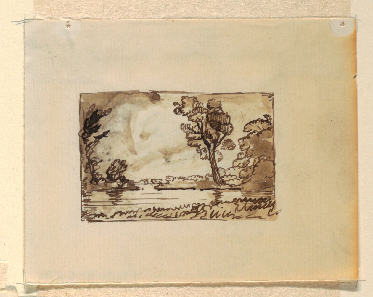 Imaginært Landskab med af Frederic Edwin Church