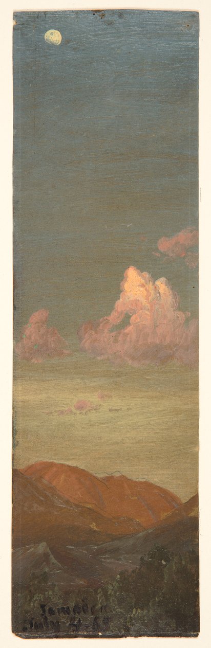 Landskab ved Moonlight, Jamaica af Frederic Edwin Church
