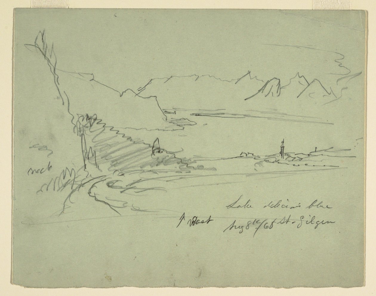 Landskab i Østrig, 5. august 1868 af Frederic Edwin Church
