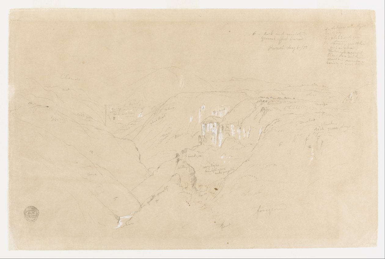 Landskab med Mount Purese, Colombia af Frederic Edwin Church