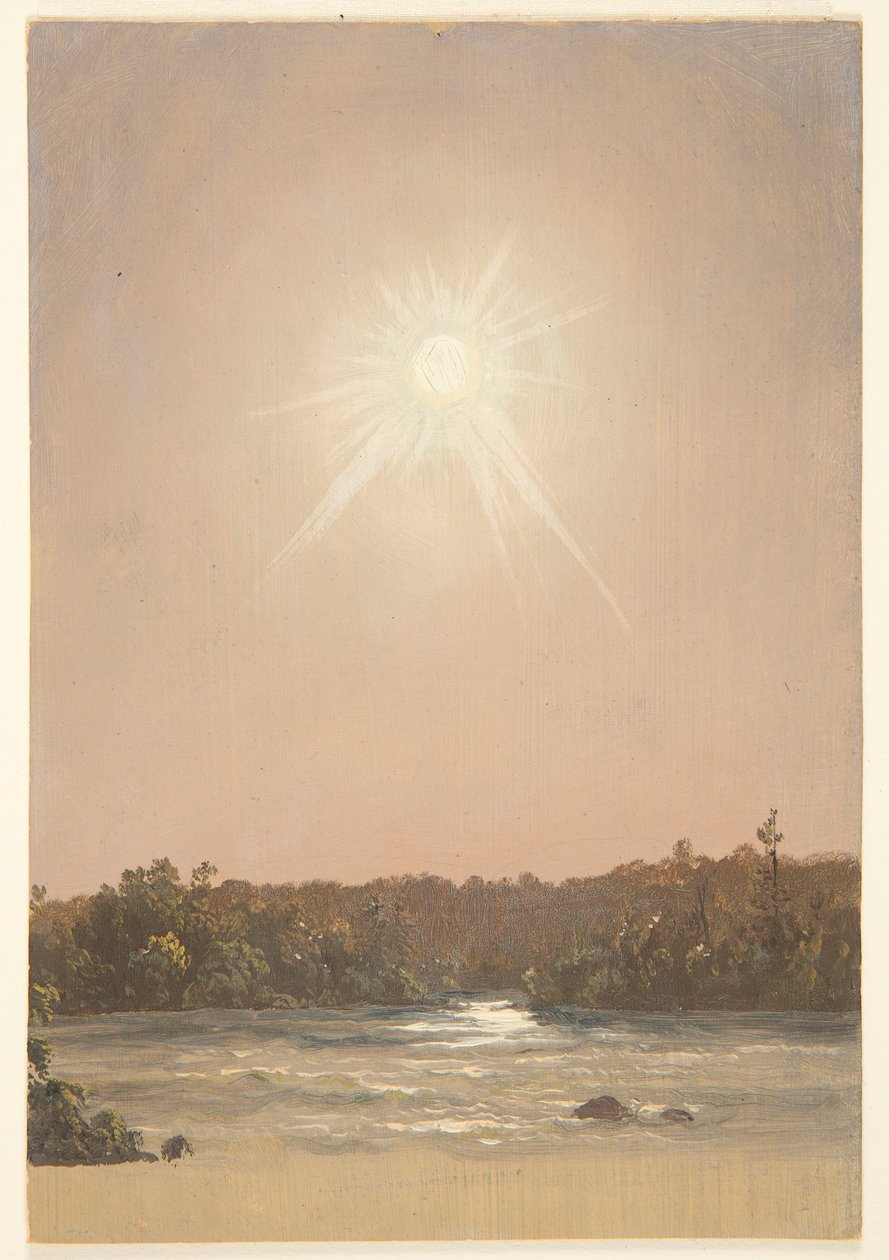 Sen eftermiddagssol over en bæk af Frederic Edwin Church