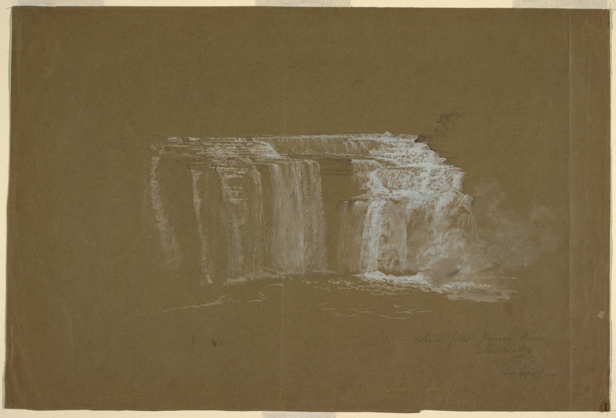 Lower Falls, Genesee River, Rochester, New York af Frederic Edwin Church