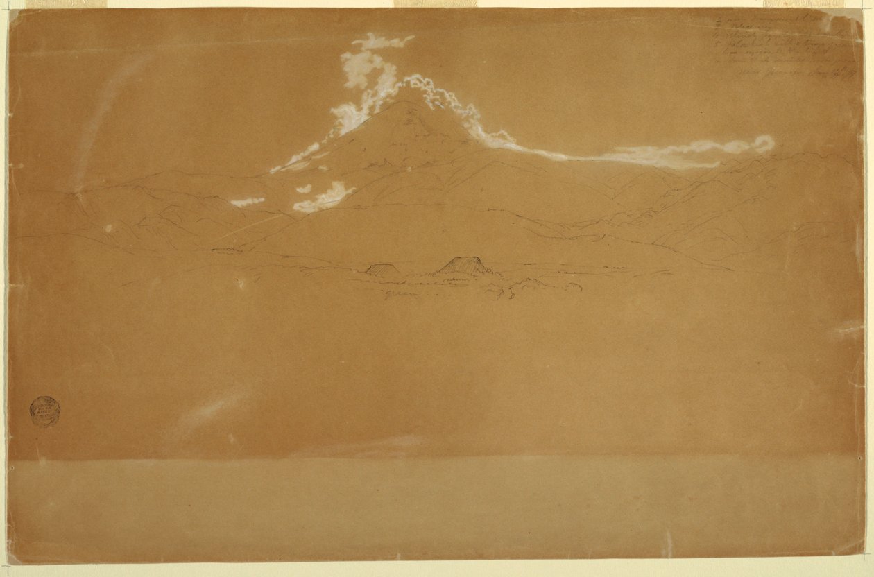 Mount Chimborazo, nær Guanojo og Guaranda, Ecuador af Frederic Edwin Church