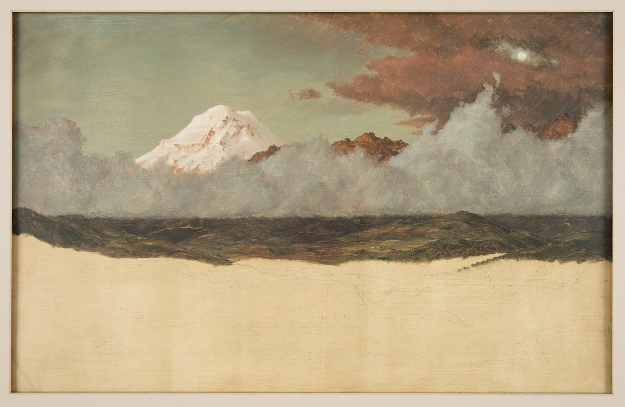 Mount Chimborazo gennem Rising Mist and Clouds af Frederic Edwin Church