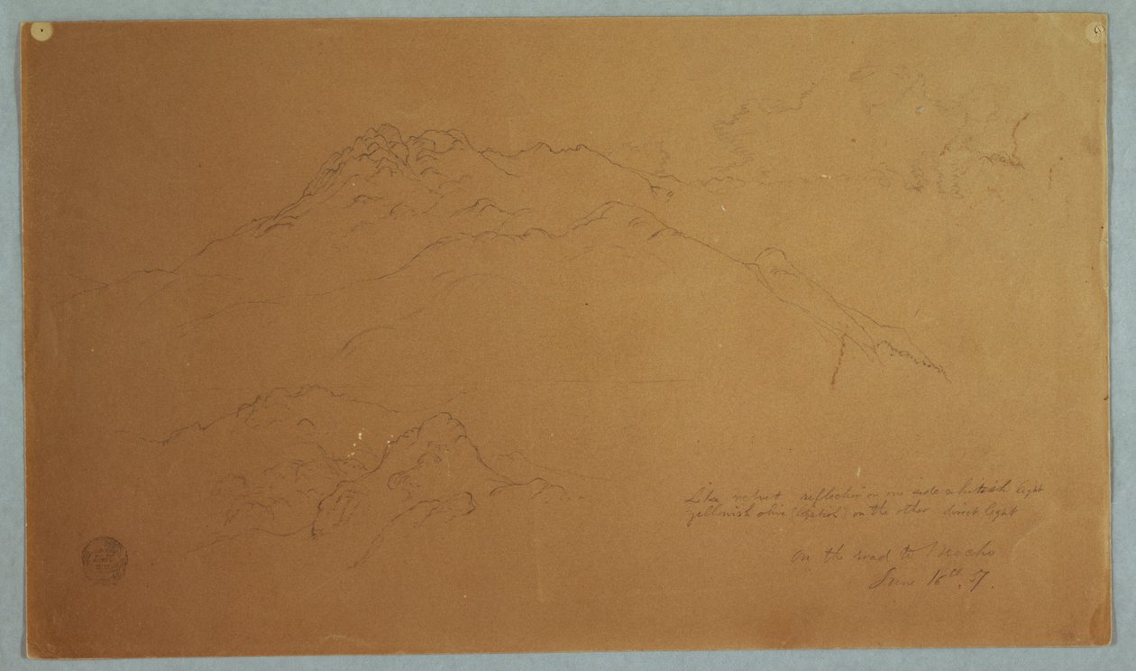 Bjerglandskab på vejen til Mocho, Ecuador af Frederic Edwin Church