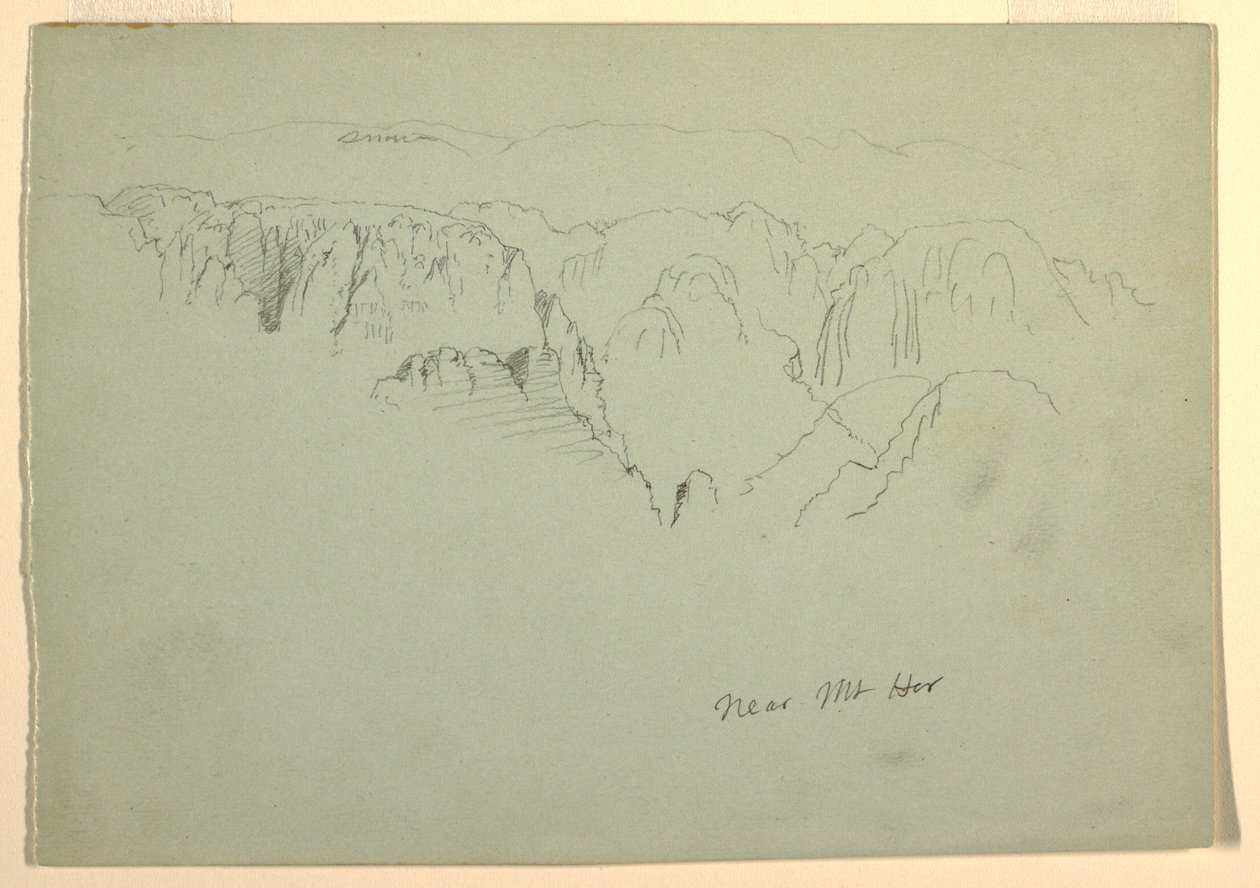 Mountain, Wady el-Arabah, 23. februar 1868 af Frederic Edwin Church