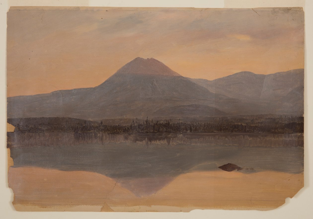 Katahdin-bjerget fra Katahdin-søen af Frederic Edwin Church