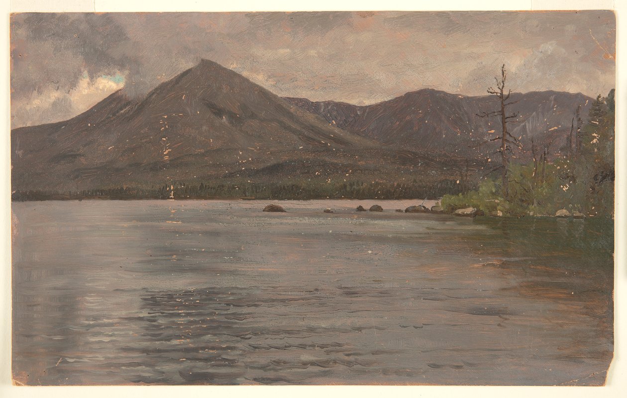 Katahdin-bjerget, fra Katahdin-søen af Frederic Edwin Church