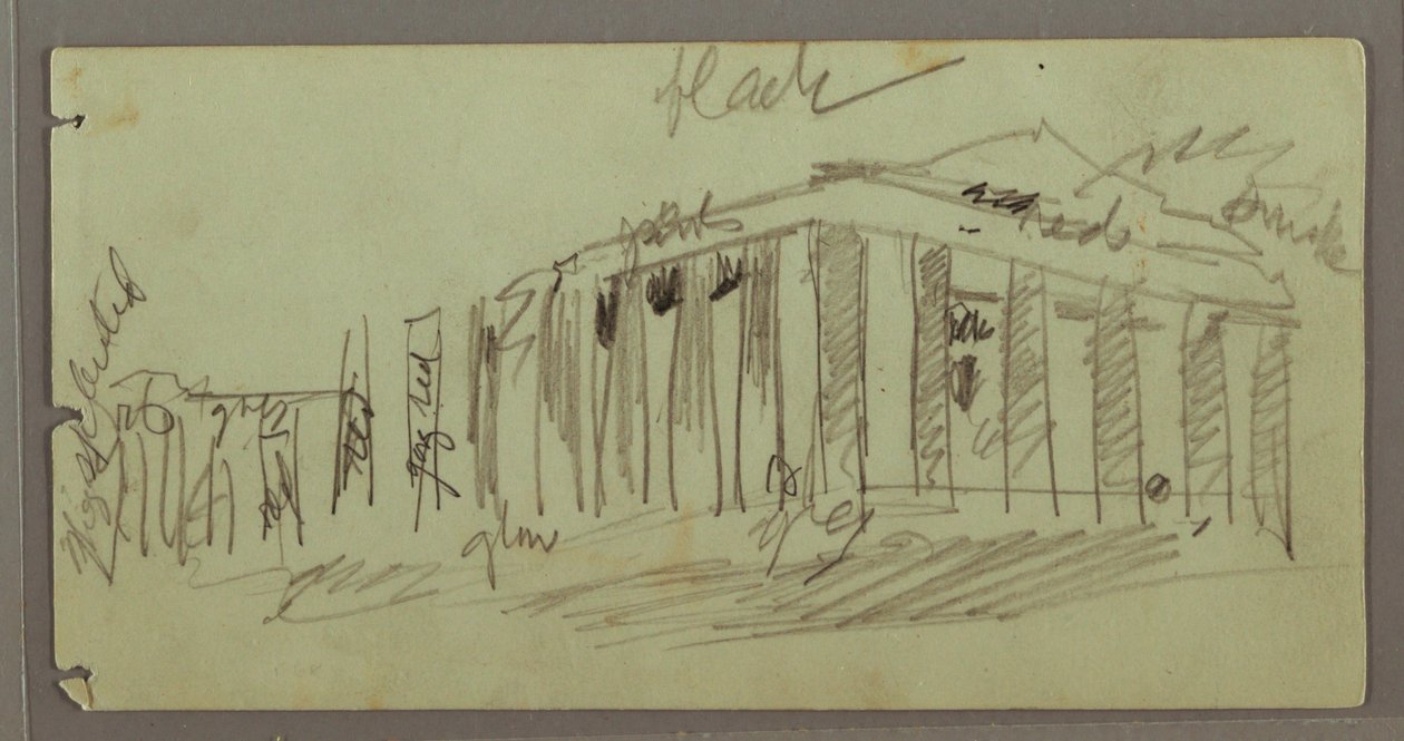 Parthenon oplyst om natten, Athen, Grækenland af Frederic Edwin Church