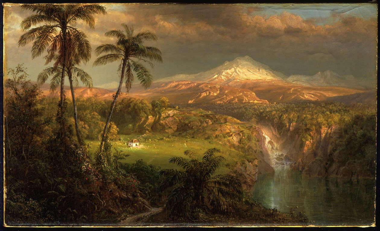 Forbigående regnbyge i troperne af Frederic Edwin Church
