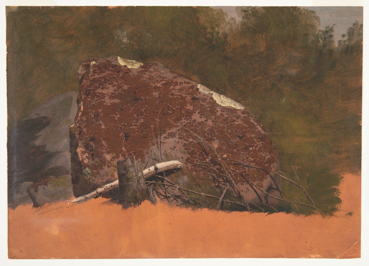 Muligvis Mt. Desert, Island, rock af Frederic Edwin Church