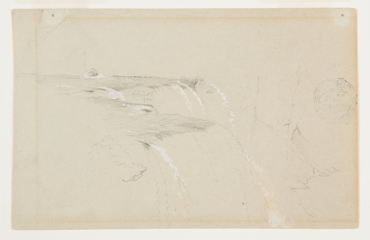 Randen af American Falls, Niagara-floden af Frederic Edwin Church