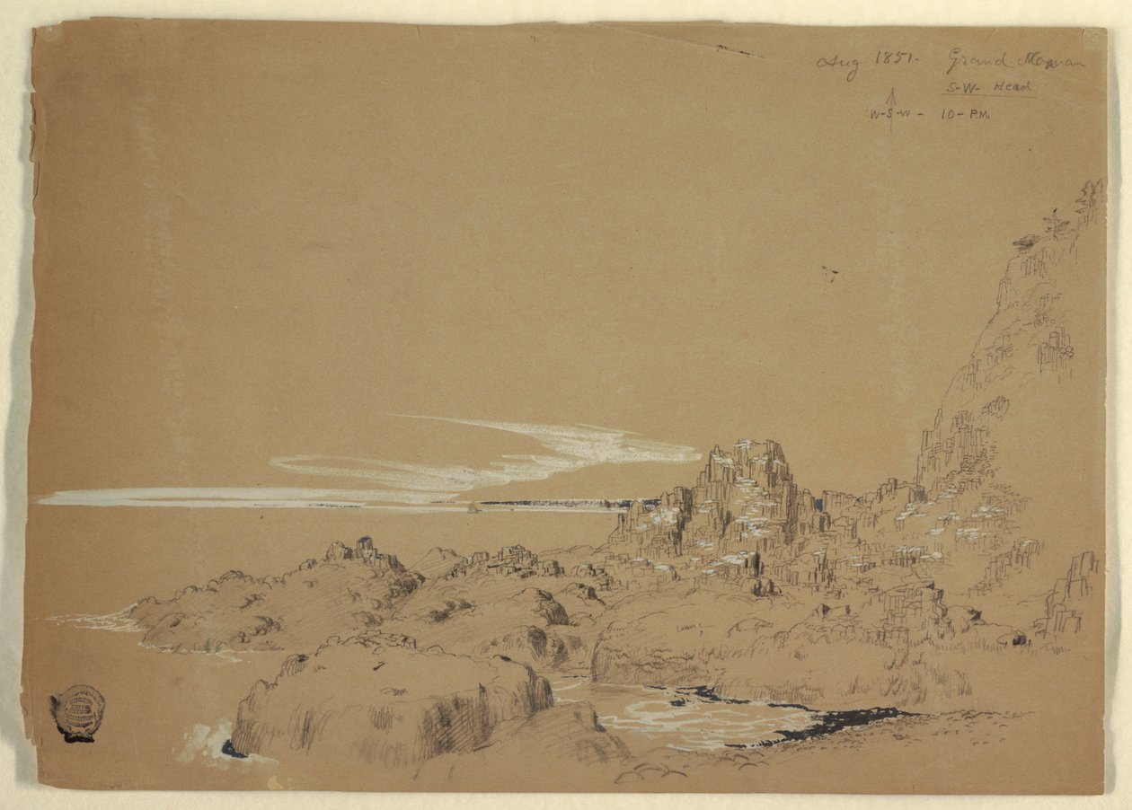 Rocky Coast, Grand Manan, Canada af Frederic Edwin Church