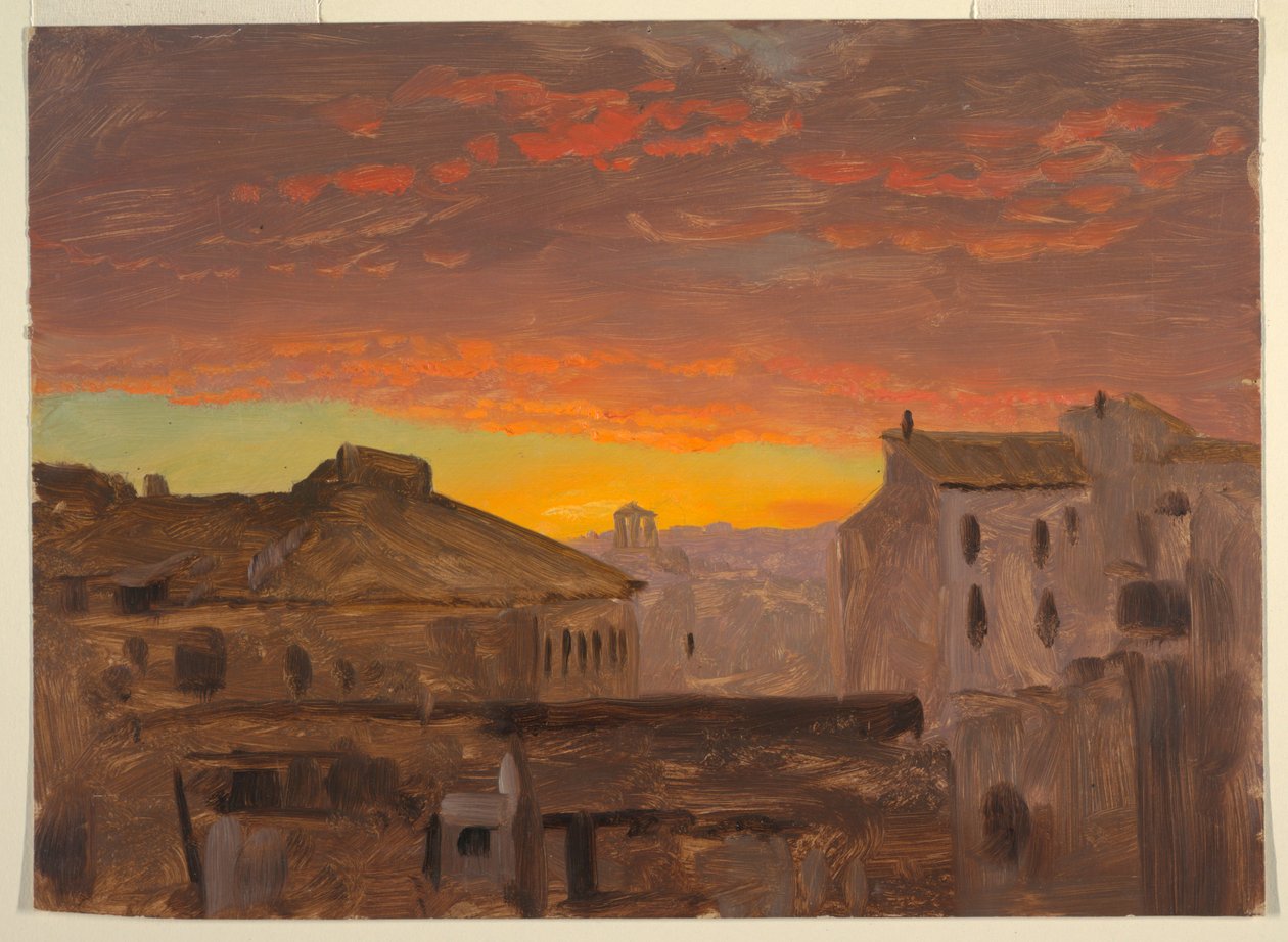 Rom, Tage ved solnedgang af Frederic Edwin Church