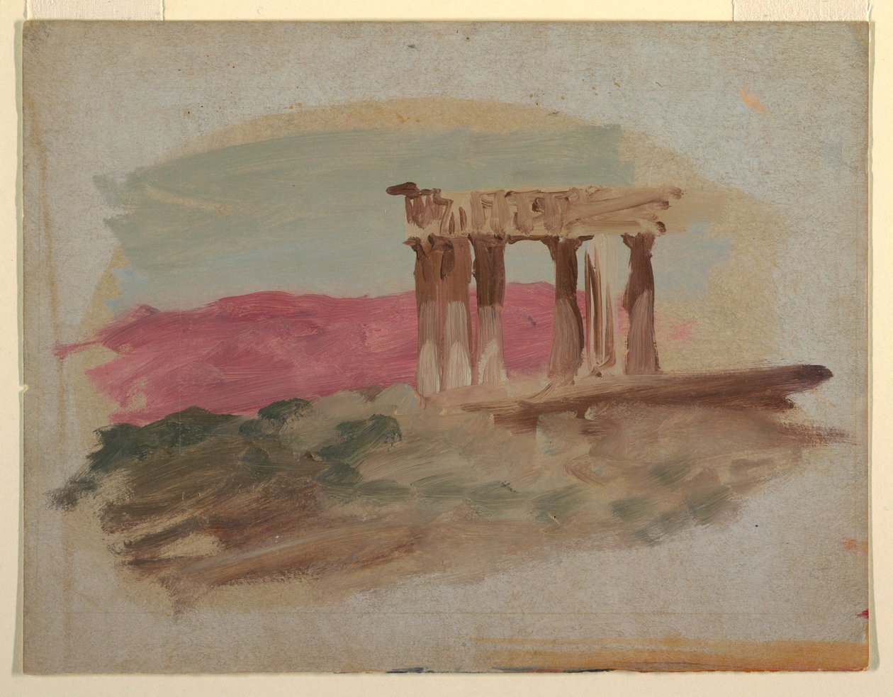 Ruinerne af det doriske tempel, Korinth af Frederic Edwin Church