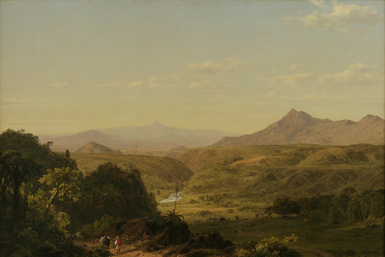 Scene blandt Andesbjergene, 1854 af Frederic Edwin Church