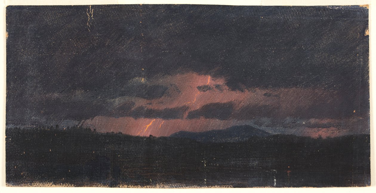 Storm over Hudson Valley af Frederic Edwin Church