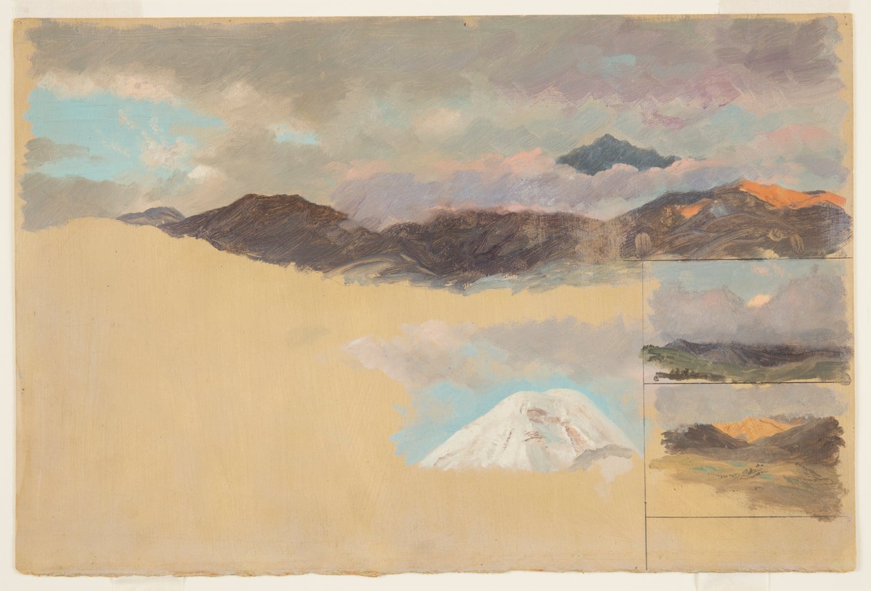 Studier af Mount Chimborazo, Ecuador af Frederic Edwin Church