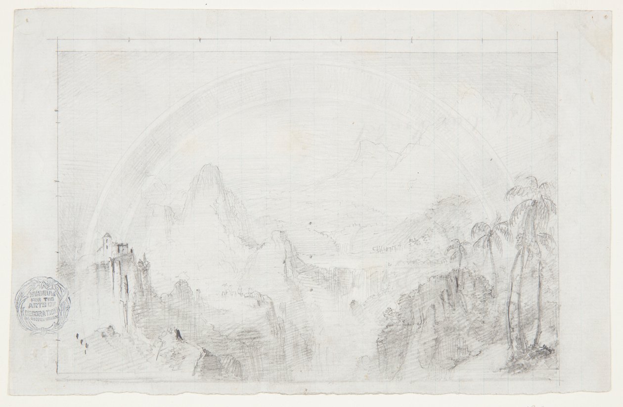 Undersøgelse til "Rainy Season in the Tropics" af Frederic Edwin Church