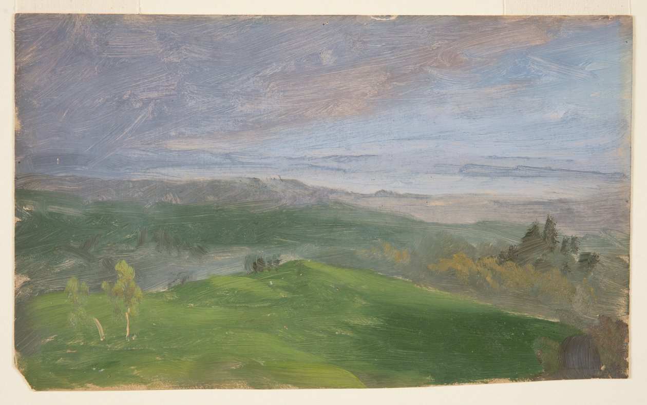 Summer View, Hudson Valley, New York af Frederic Edwin Church